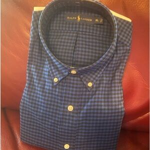 NBW Ralph Lauren blue/black check men’s shirt